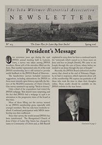 Cover image of JWHA newsletter