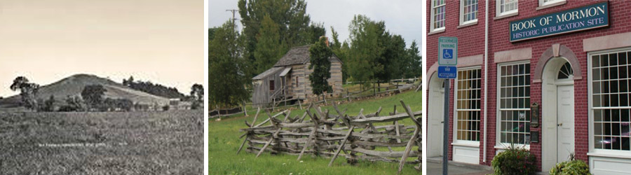 Three photos of scenes and landmarks on the tour.